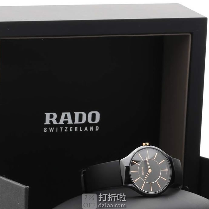 Rado 雷达 True Thinline 真薄系列 超薄陶瓷女式腕表 R27742159 优惠码折后1.9折3.2 海淘转运关税补贴到手约￥2262