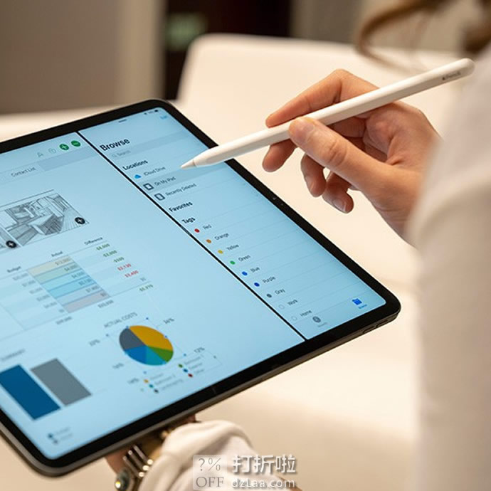 Apple Pencil 苹果 手写笔2代 适用于 2018款12.9 英寸 iPad Pro和 11 英寸 iPad Pro 7.6折史低 海淘转运到手约￥702