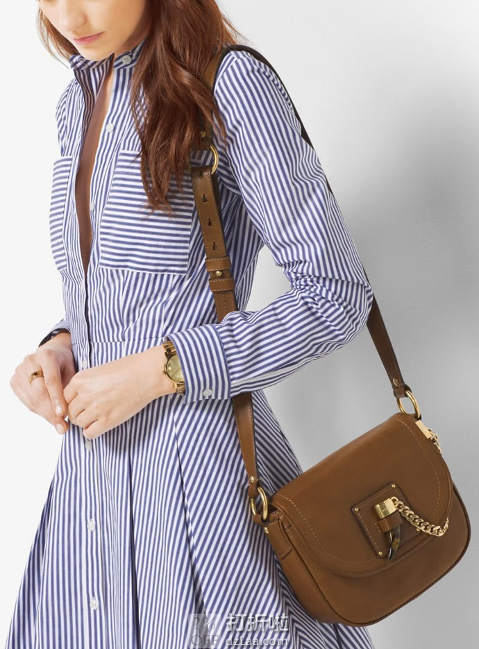 Michael Kors 迈克科尔斯 James系列 中号女式马鞍包 挎包 3折1.42 海淘转运到手约￥895