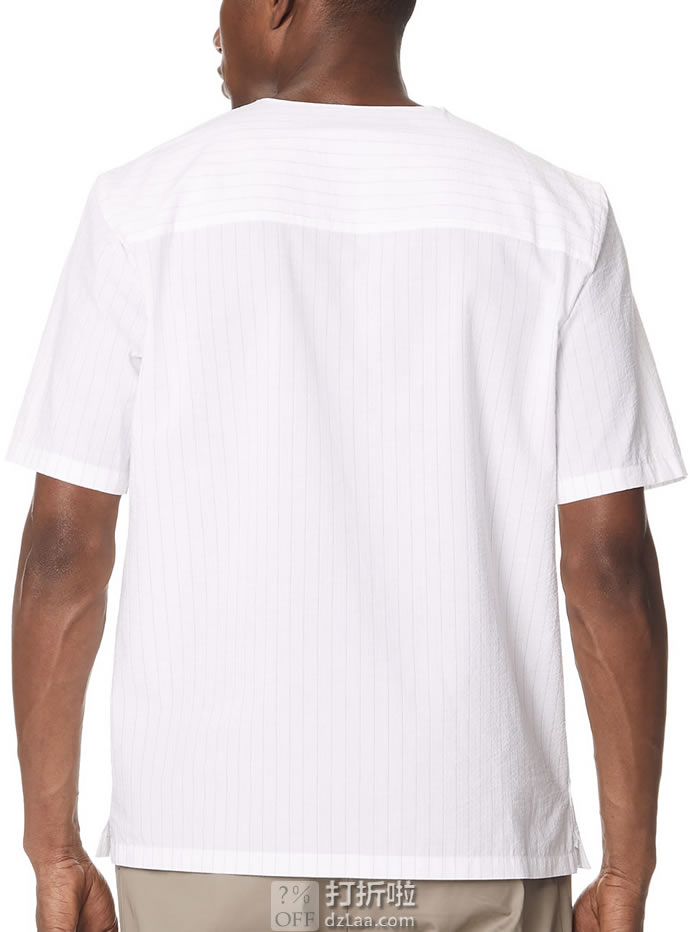 Theory Olie Seersucker 男式短袖休闲衬衫 S码2.2折.5 海淘转运到手约¥283