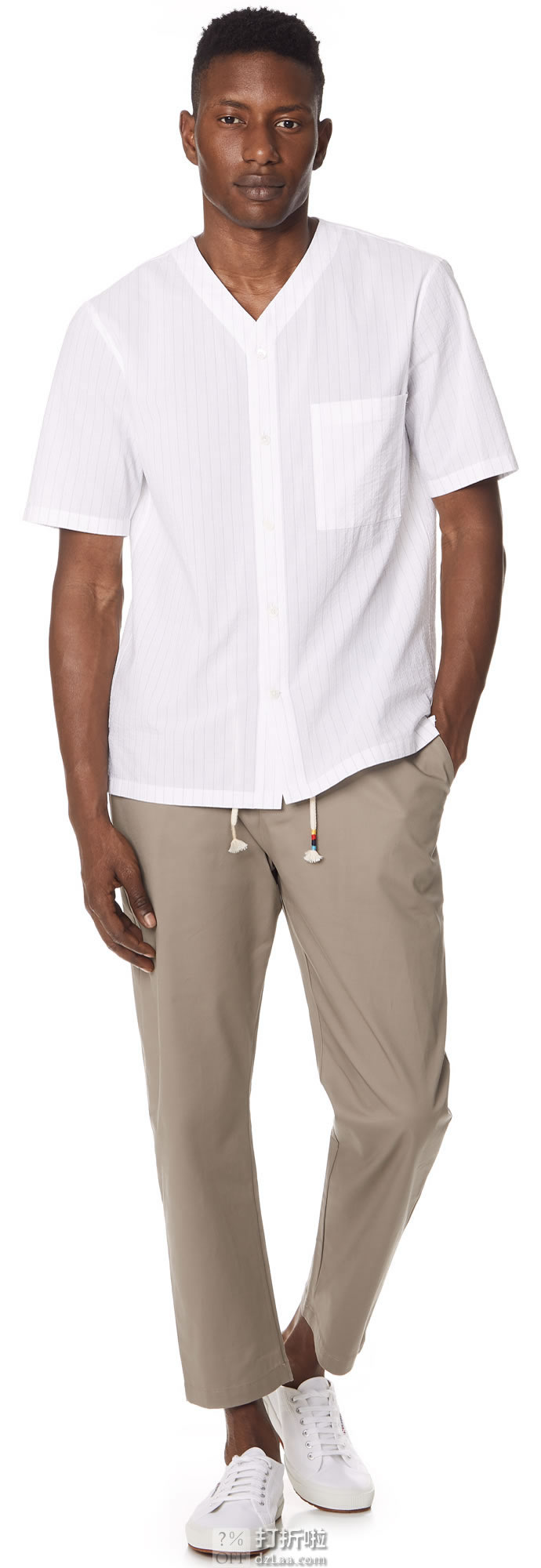 Theory Olie Seersucker 男式短袖休闲衬衫 S码2.2折.5 海淘转运到手约¥283