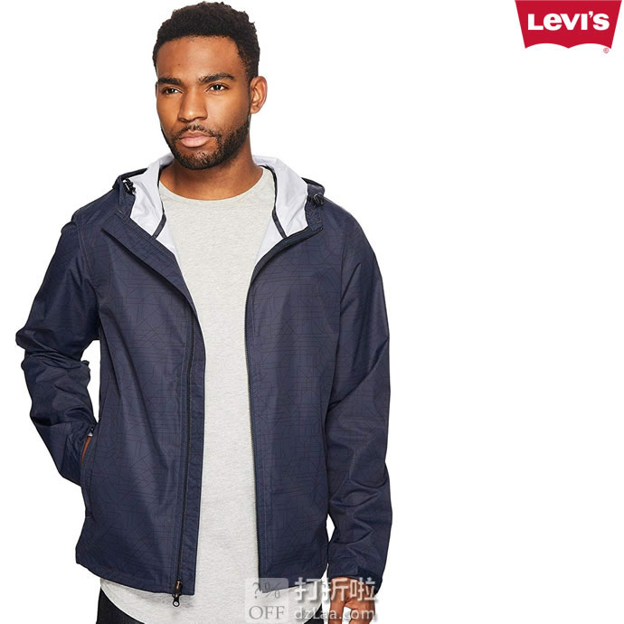 Levi’s 李维斯 Echelon 男式连帽防风夹克 L码2.2折$28.56 海淘转运到手约￥244