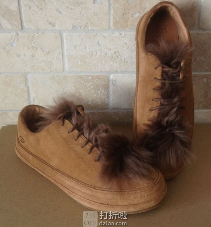 UGG Blake Fur 低帮系带 毛毛板鞋 女式休闲鞋 36.5码2.8折.23 海淘转运到手约¥362