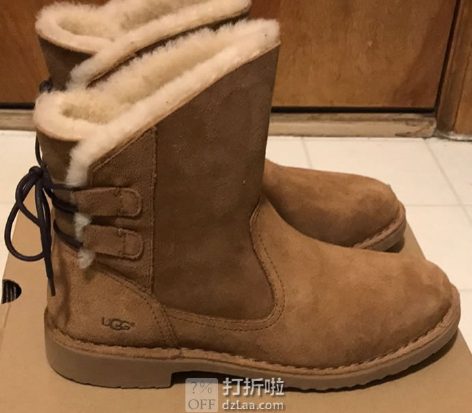 Angelababy代言 UGG Naiyah 经典卓思登系列 奈娅 防水防污女式雪地靴 短靴 5码3.1折.11 海淘转运到手约￥502