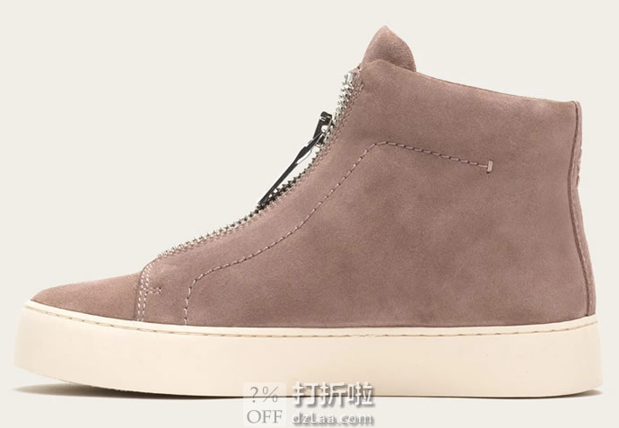 FRYE 弗莱 Lena Zip 女式高帮板鞋 休闲鞋 36码1.9折.95 海淘转运到手约¥457