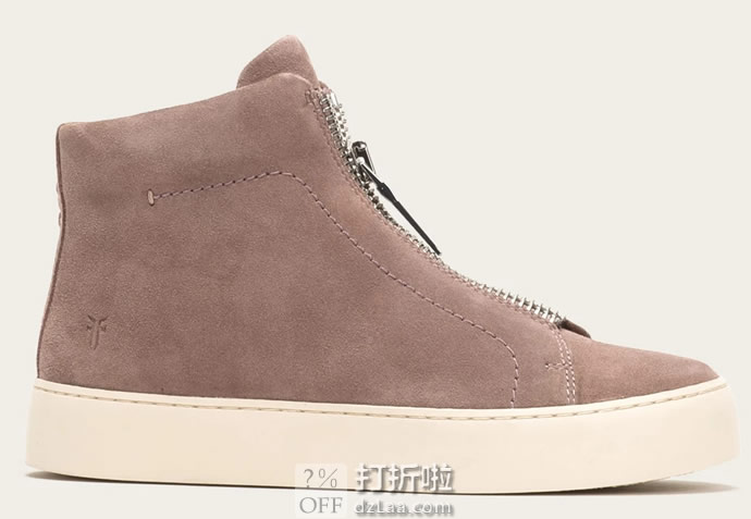FRYE 弗莱 Lena Zip 女式高帮板鞋 休闲鞋 36码1.9折.95 海淘转运到手约¥457