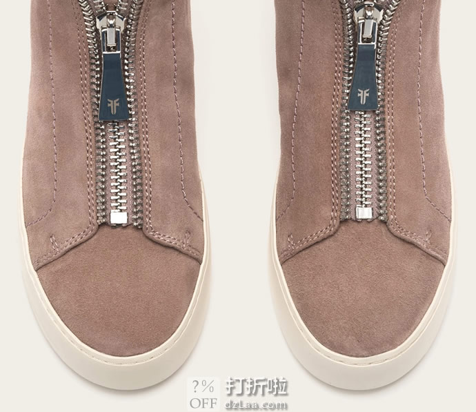 FRYE 弗莱 Lena Zip 女式高帮板鞋 休闲鞋 36码1.9折.95 海淘转运到手约¥457