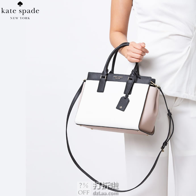 Kate Spade 凯特丝蓓 Cameron 中号 拼色女式手提包 挎包 PXRU5931 3.8折9 海淘转运到手约￥1027 多色可选