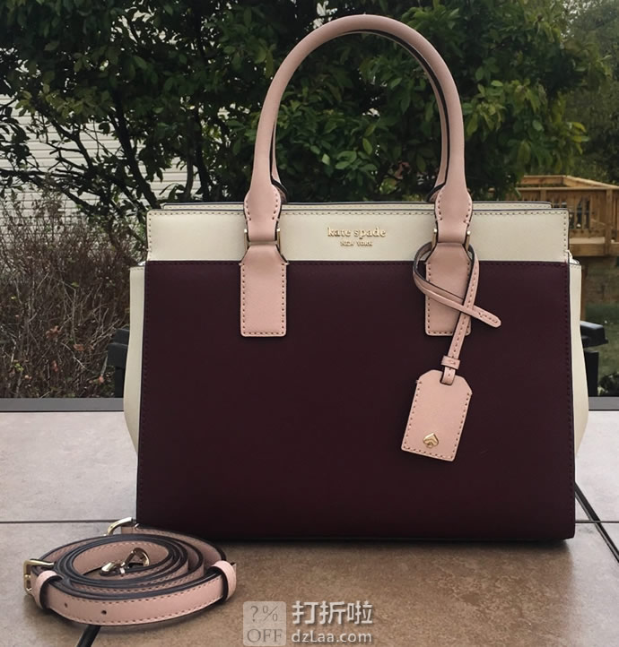Kate Spade 凯特丝蓓 Cameron 中号 拼色女式手提包 挎包 PXRU5931 3.8折9 海淘转运到手约￥1027 多色可选