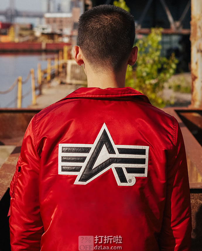 Alpha Industries 阿尔法军工 Coaches 男式保暖夹克 1.6折.42起 海淘转运到手约¥210