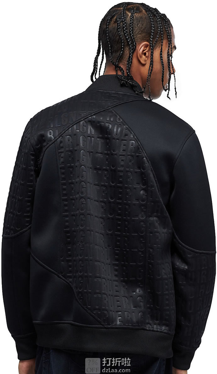 True Religion 真实信仰 Kaleido Paneled  男式飞行夹克 S码2.3折.11 海淘转运到手约￥444