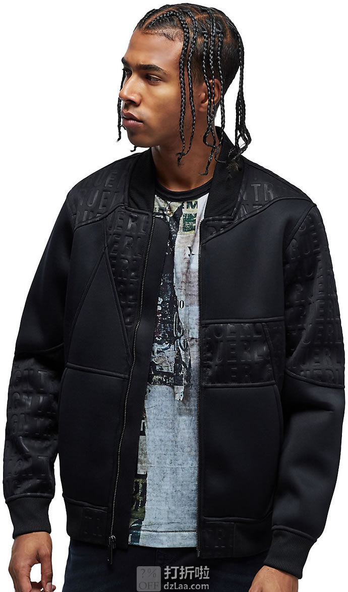 True Religion 真实信仰 Kaleido Paneled  男式飞行夹克 S码2.3折.11 海淘转运到手约￥444