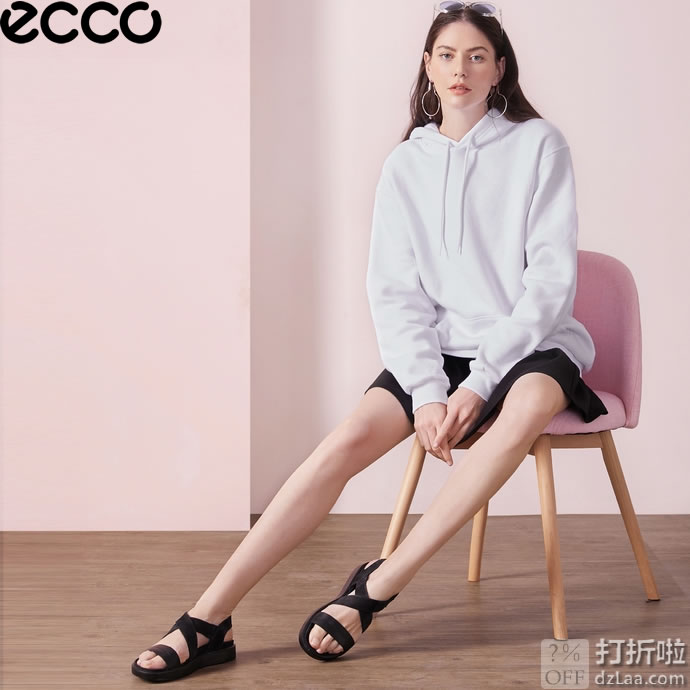 限尺码 ECCO 爱步 Flowt 柔畅 女式凉鞋 2.1折.04 两色可选 海淘转运到手约￥245