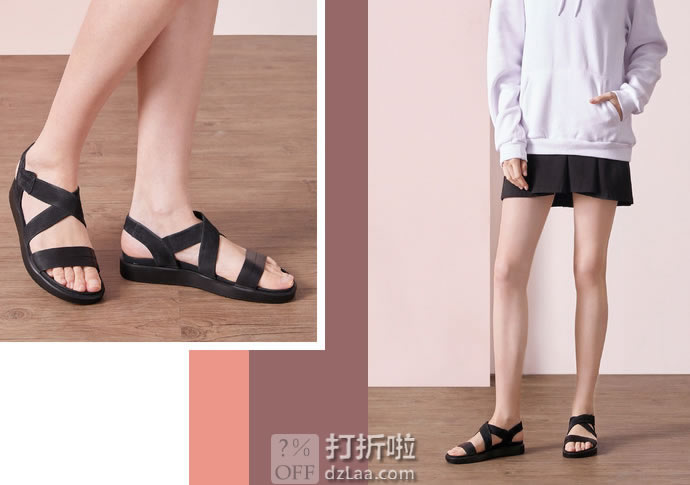 ECCO 爱步 Flowt 柔畅 女式凉鞋 36码2.4折.83 海淘转运到手约¥271