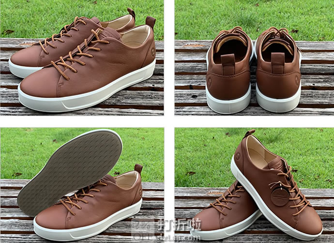 ECCO 爱步 SOFT 8 柔酷8号 男式休闲板鞋 41码3.6折.41 海淘转运到手约￥531