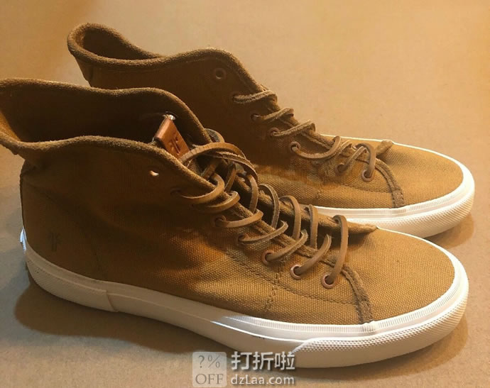 FRYE 弗莱 Ludlow High 男式高帮帆布板鞋 7.5码3折.85 海淘转运到手约¥349