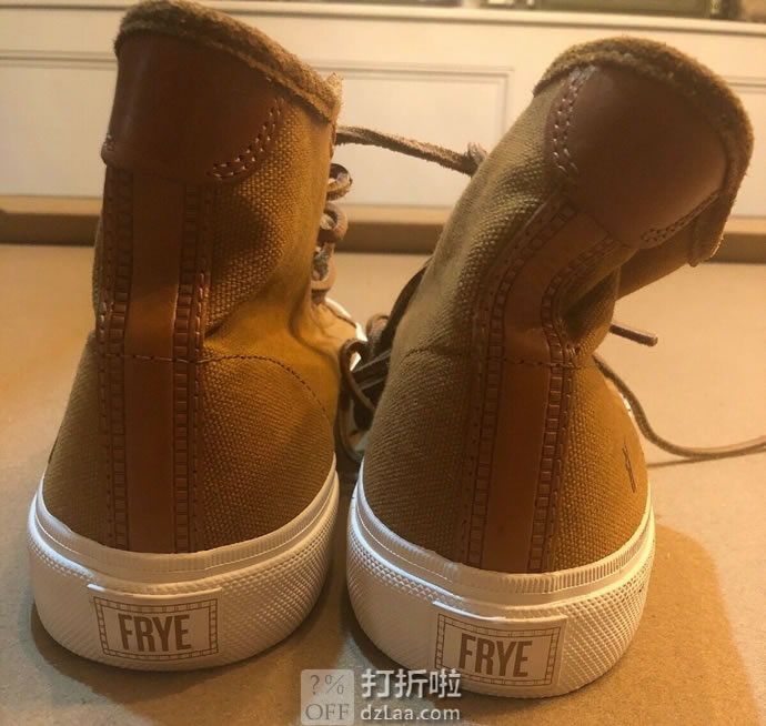 FRYE 弗莱 Ludlow High 男式高帮帆布板鞋 7.5码3折.85 海淘转运到手约¥349