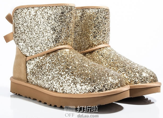 UGG Mini Bow Cosmos 闪亮蝴蝶结雪地靴 4.7折 海淘转运到手约￥638