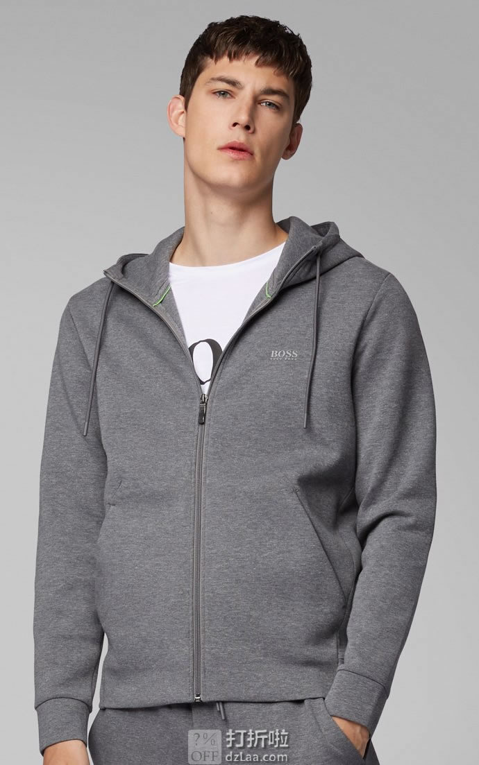BOSS Green 雨果博斯 绿标 Saggy 男式连帽卫衣 L码4折.65 海淘转运到手约¥536