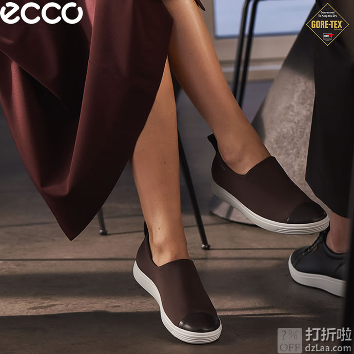 ECCO 爱步 Soft 7 柔酷7号 GTX防水 一脚套女式休闲鞋 36码 ￥404.94秒杀