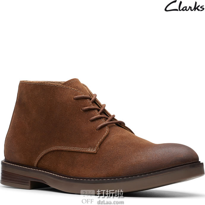 Clarks 其乐 Paulson 男式中帮短靴 2.7折.82起 海淘转运到手约￥294