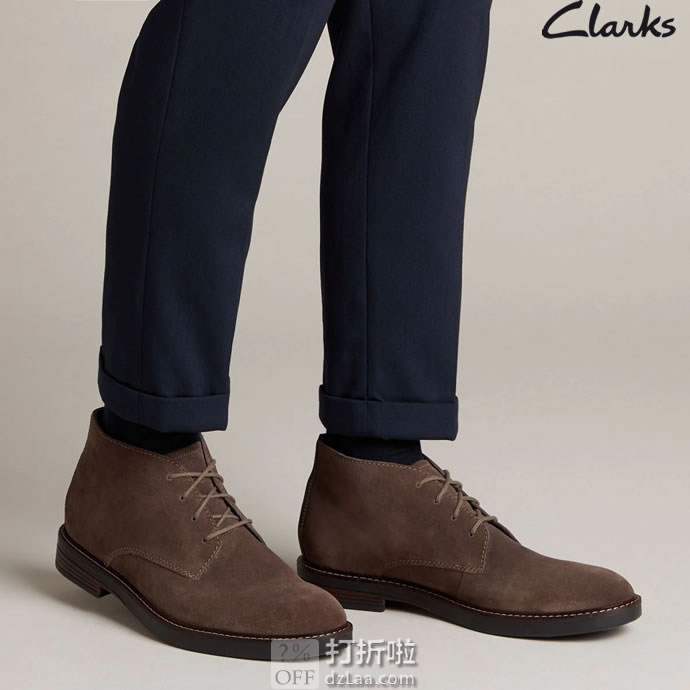 Clarks 其乐 Paulson 男式中帮短靴 2.7折.82起 海淘转运到手约￥294