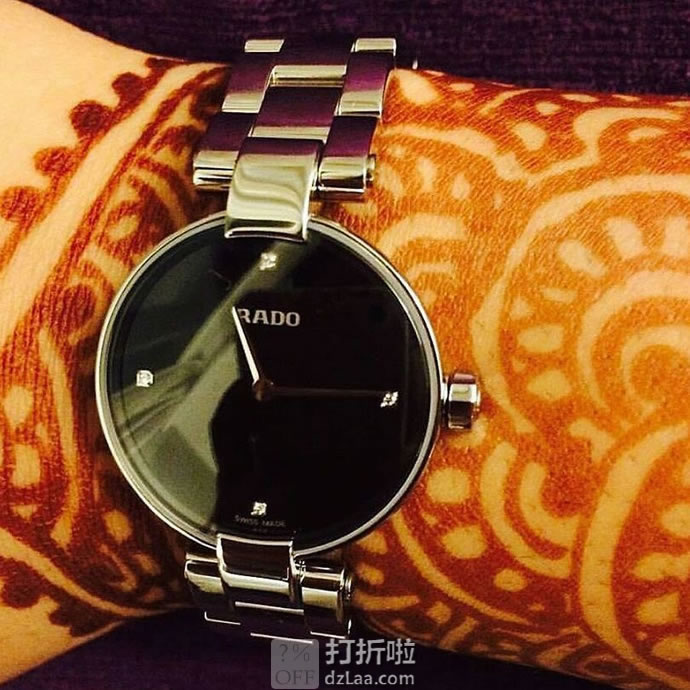 Rado 雷达 Coupole晶萃系列 R22852703 镶钻 女式腕表 优惠码折后2折4.1 海淘转运关税补贴到手约¥2294