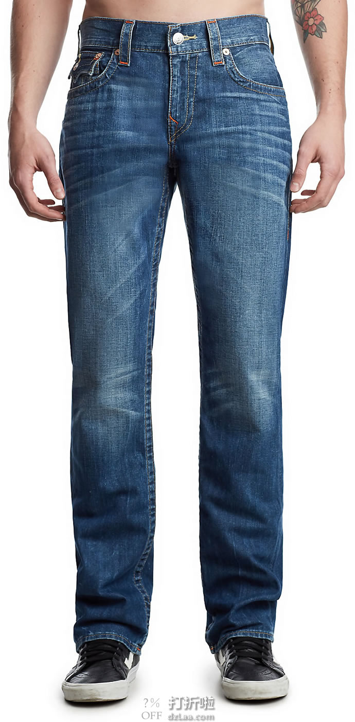 True Religion 真实信仰 Ricky 纯棉 男式直筒牛仔裤 33码2.8折 海淘转运到手约￥427