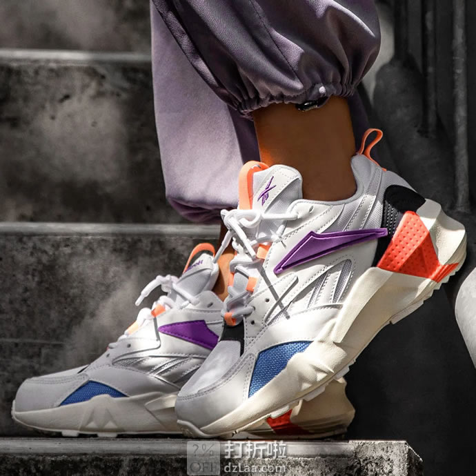 Reebok 锐步 Aztrek Double Mix Pops 时尚老爹鞋 女式休闲运动鞋 35.5码3.1折.54 海淘转运到手约￥281