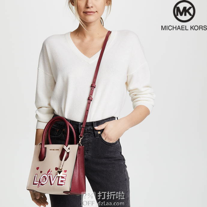 Michael Kors 迈克科尔斯 Mercer Love 女式中号手提包 4.5折2 海淘转运到手约￥828