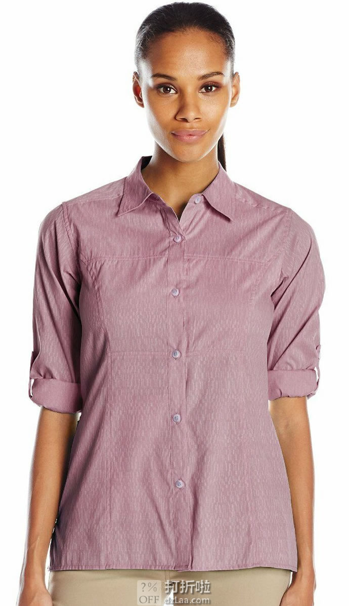 ExOfficio Lightscape Digi-Stripe 速干防晒 户外旅行女式长袖衬衫 S码1.5折.3 海淘转运到手约￥100