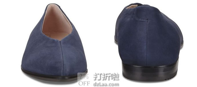 ECCO 爱步 Shape 型塑系列 浅口尖头低跟女式平底鞋 3.7折.37起 海淘转运到手约¥446