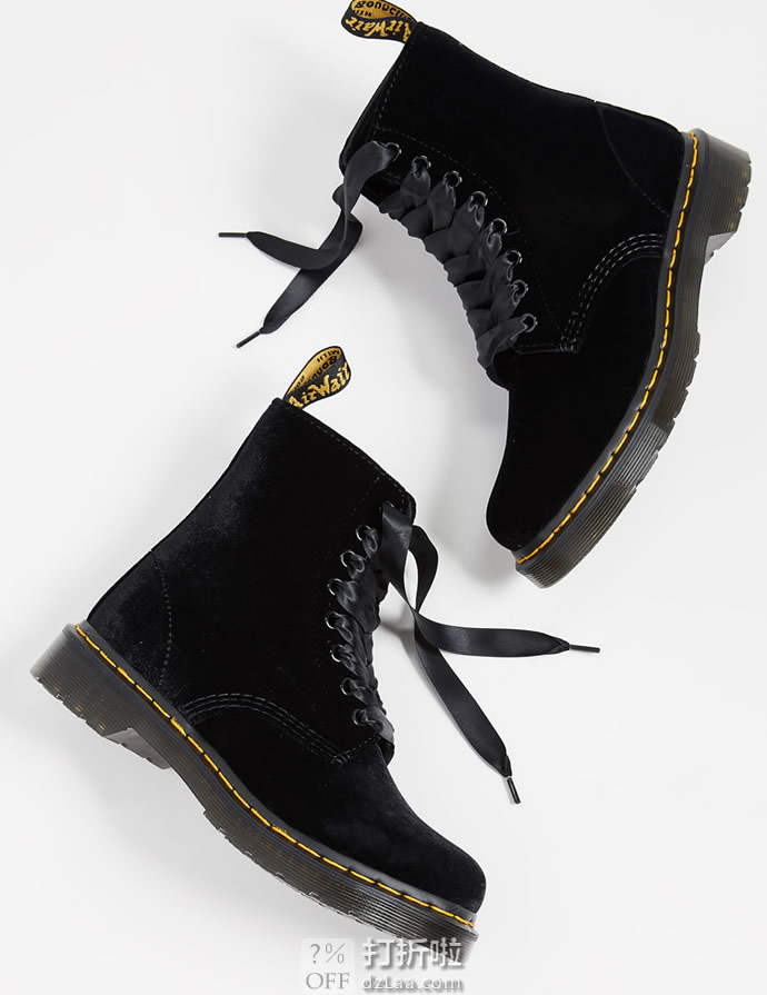 Dr. Martens 1460 Pascal系列 丝绒版 女式马丁靴 8折.99 海淘转运到手约￥813