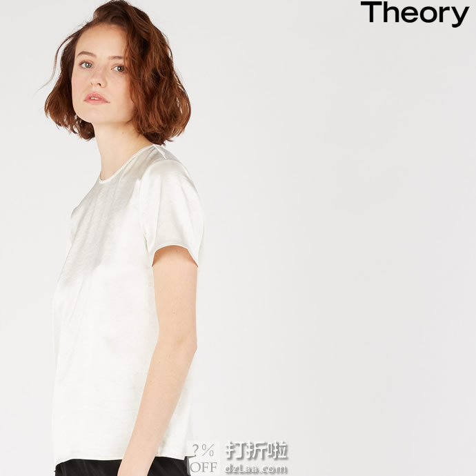 Theory 女式圆领短袖T恤 J1009507 S码2.8折.75 海淘转运到手约￥506 国内￥2800