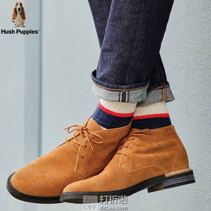 Hush Puppies 暇步士 Davis 男式系带短靴 41加宽码1.8折.8 海淘转运到手约￥252