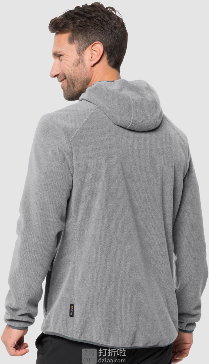 Jack Wolfskin 狼爪 Skywind 男式连帽抓绒夹克 S码3折.23 海淘转运到手约￥256
