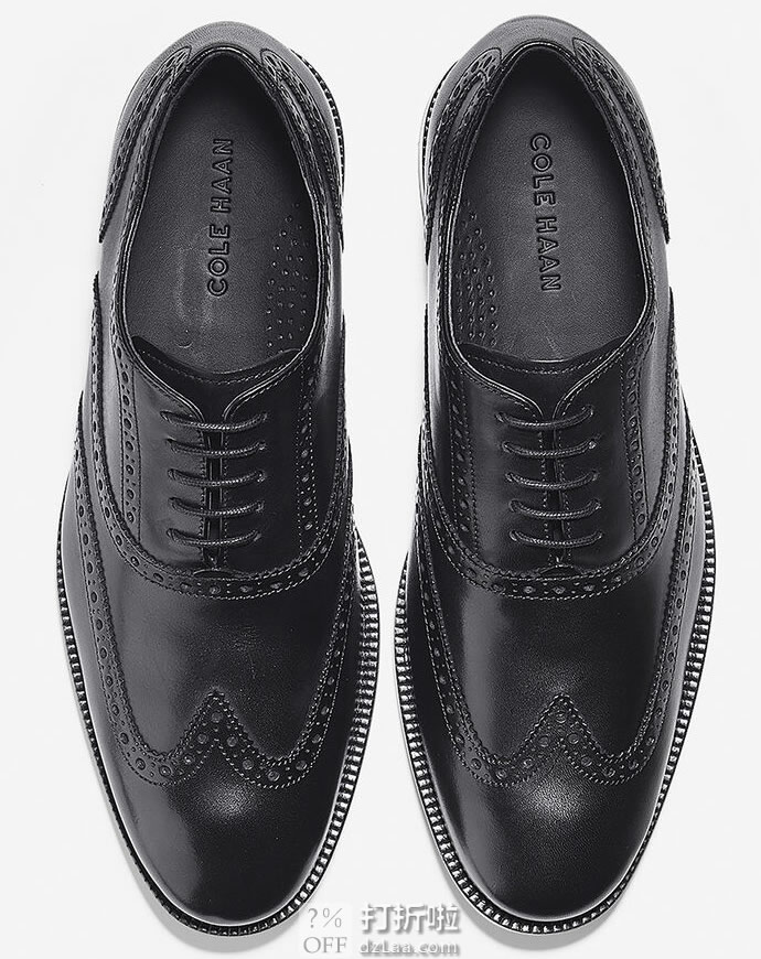 Cole Haan 可汗 Williams Wingtip 布洛克风格 男式牛津鞋 3.3折.6起 海淘转运到手约￥605
