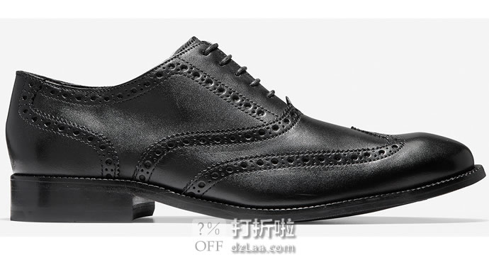Cole Haan 可汗 Williams Wingtip 布洛克风格 男式牛津鞋 3.3折.6起 海淘转运到手约￥605