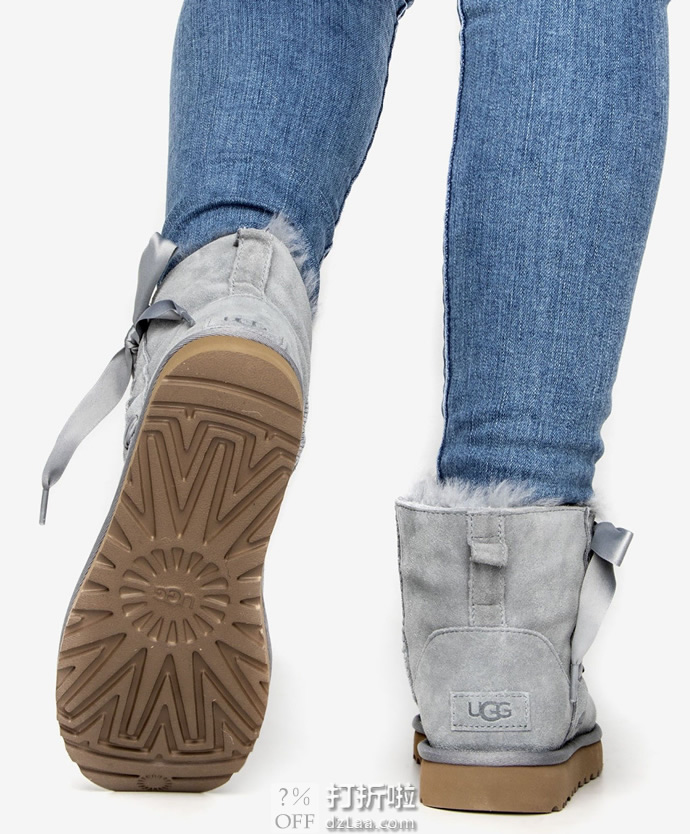 UGG Classic Lace Mini 系带女式时尚雪地靴 1103756 36码3折.71 海淘转运到手约￥465