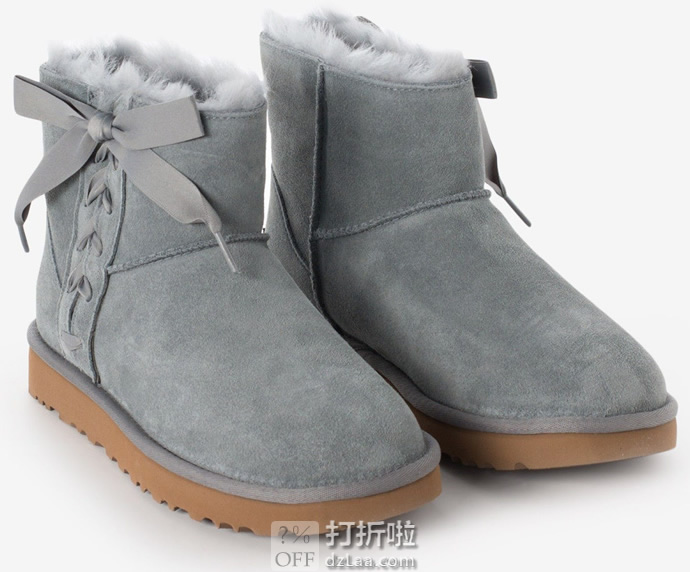 UGG Classic Lace Mini 系带女式时尚雪地靴 1103756 36码3折.71 海淘转运到手约￥465