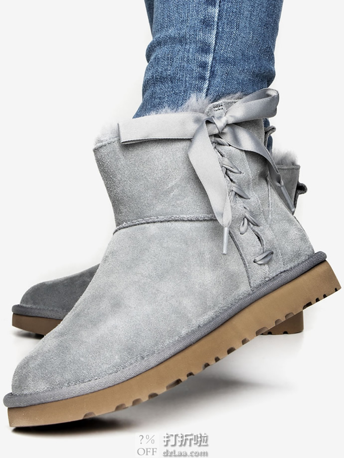 UGG Classic Lace Mini 系带女式时尚雪地靴 1103756 36码3折.71 海淘转运到手约￥465