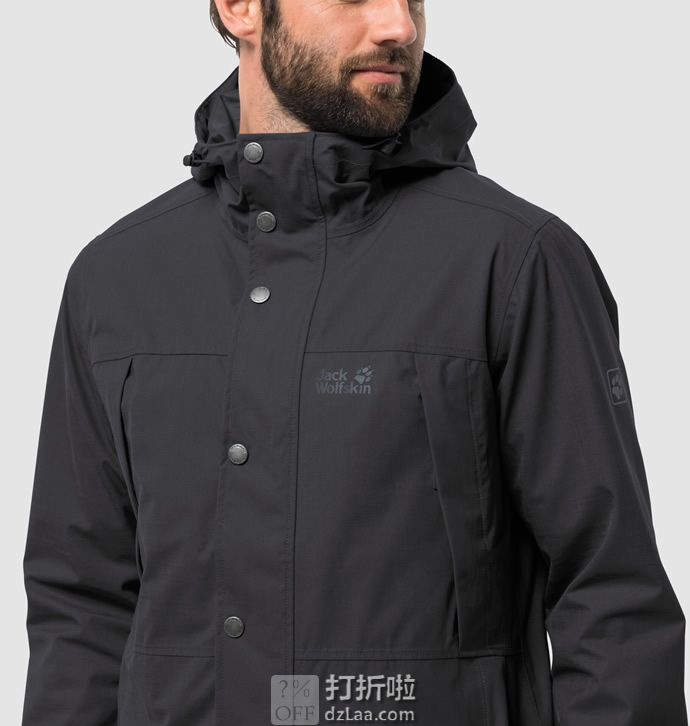 Jack Wolfskin 狼爪 Bridgewater 户外防水防风透气 男式硬壳夹克 S码2.7折.63 海淘转运到手约¥442