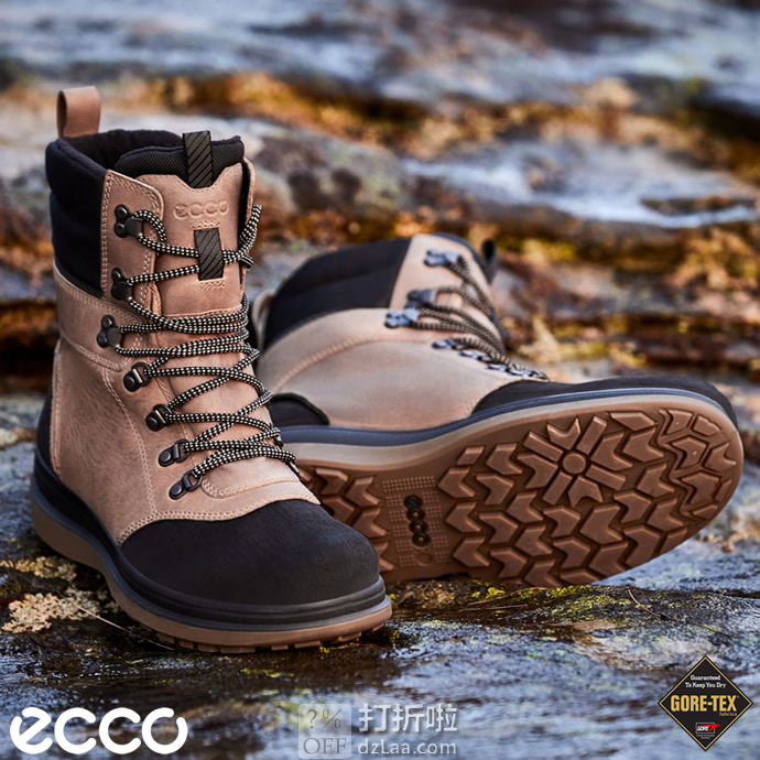 ECCO 爱步 Roxton GTX防水 男式雪地靴 41码8.04 海淘转运到手约¥846