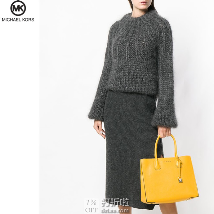 17日0点开始 MICHAEL KORS 迈克·科尔斯 Mercer MK 女式大号手提包 30F6GM9T3L 双重优惠折后￥443.0包邮包税 2色可选