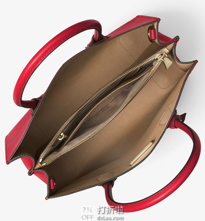 17日0点开始 MICHAEL KORS 迈克·科尔斯 Mercer MK 女式大号手提包 30F6GM9T3L 双重优惠折后￥443.0包邮包税 2色可选