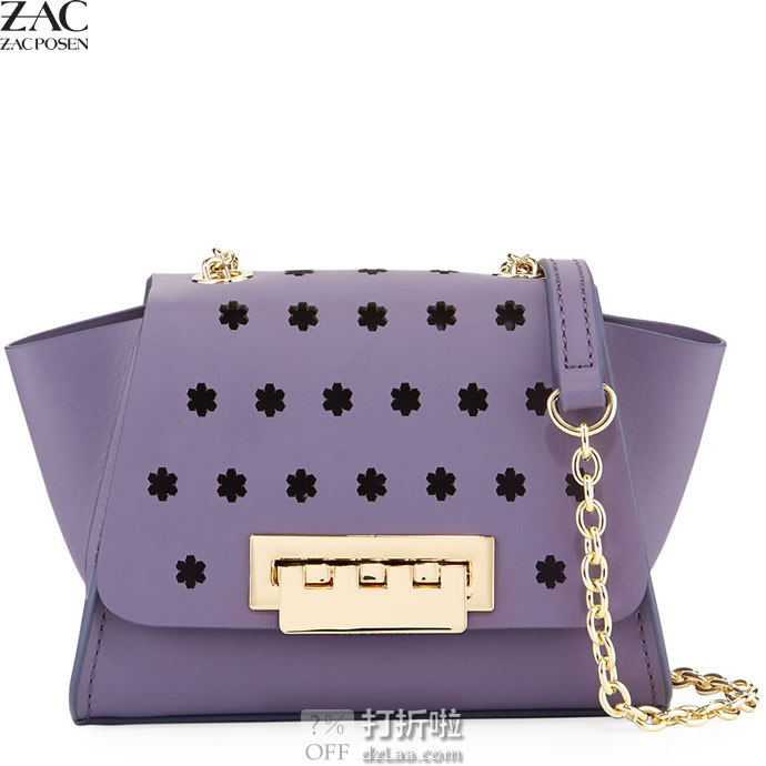 ZAC Zac Posen扎克·珀森 Eartha Mini 镂空花朵装饰迷你蝙蝠包 2.9折.18 海淘转运到手约￥617