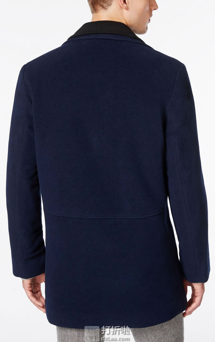 Calvin Klein 卡尔文克莱因 CK 羊毛呢 中长款 男式保暖大衣外套 3.6折1.19 海淘转运到手约￥1108