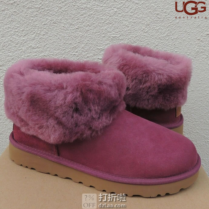 UGG Classic Mini Fluff 经典迷你毛茸款 雪地靴 时尚短靴 1106757 4.5折 两色可选 海淘转运到手约￥566