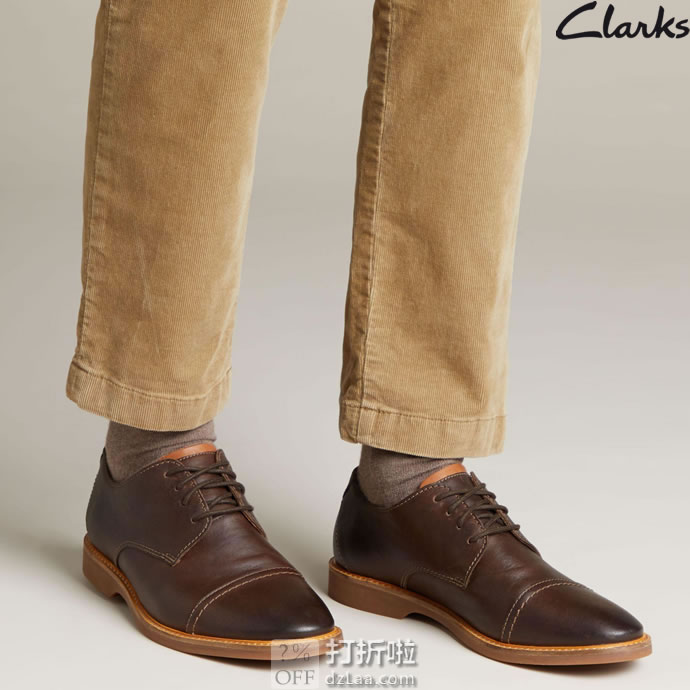 Clarks 其乐 Atticus Cap 男式牛津鞋 39.5码2.2折.92 海淘转运到手约￥279