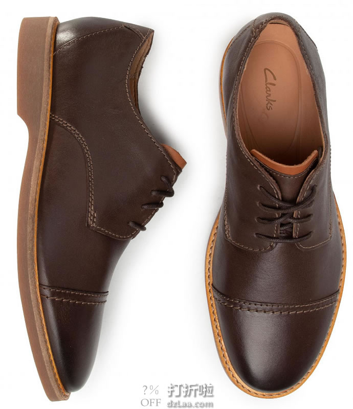 Clarks 其乐 Atticus Cap 男式牛津鞋 39.5码2.2折.92 海淘转运到手约￥279